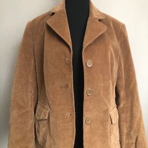 Lady Hathaway design studio women's jacket corduroy jacket size M.